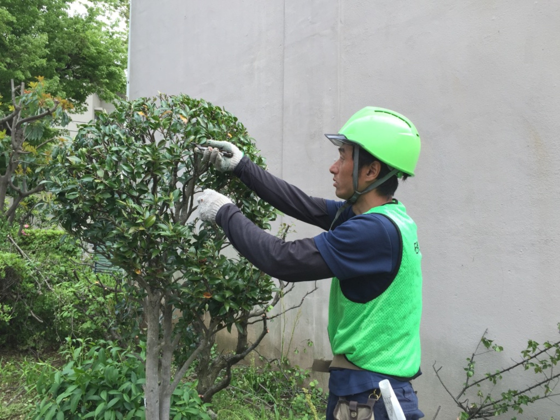 笑っている社長